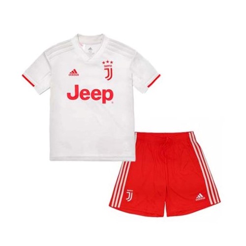 Camiseta Juventus Replica Segunda Ropa Niño 2019/20 Blanco Negro